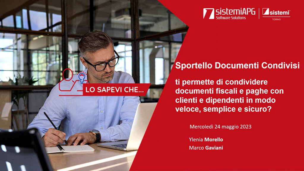 sportello documenti condivisi - Sistemi APG