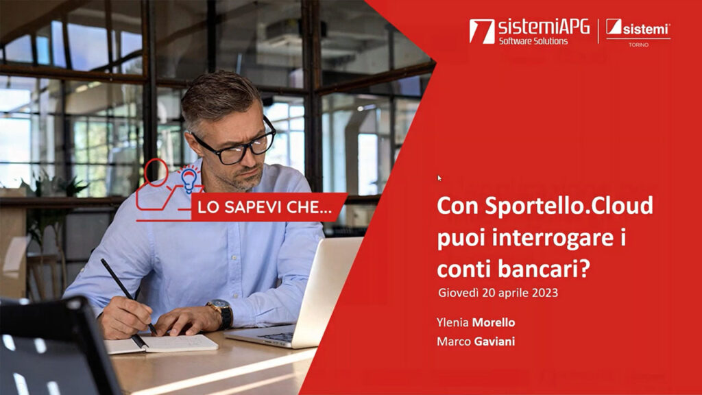 sportello interrogazione corsi bancari - Sistemi APG