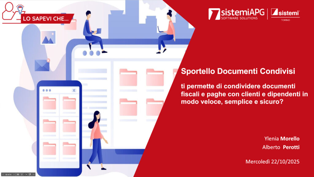 Lo Sapevi Che sportello documenti condivisi - Sistemi APG