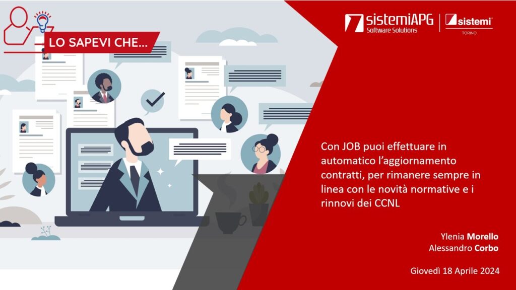 lo sapevi che job aggiornamento 1 2 - Sistemi APG