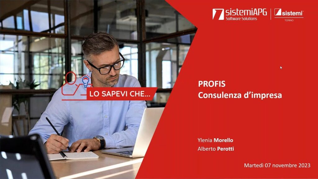 lo sapevi che profis consulenza 1 2 - Sistemi APG