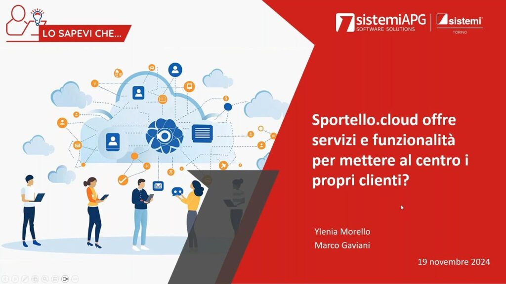lo sapevi che sportello cloud 1 - Sistemi APG