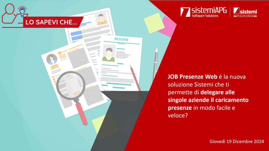 video job presenze - Sistemi APG