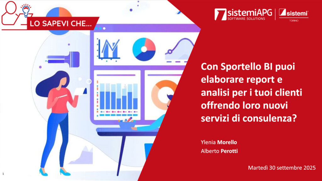 Lo Sapevi Che Sportello BI - Sistemi APG